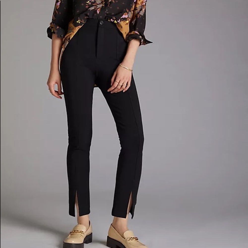 Amadi Anthropologie slit-front tapered pants